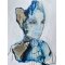 Abstrakt maleri af Rie Br�dsgaard, maleri 90x120cm