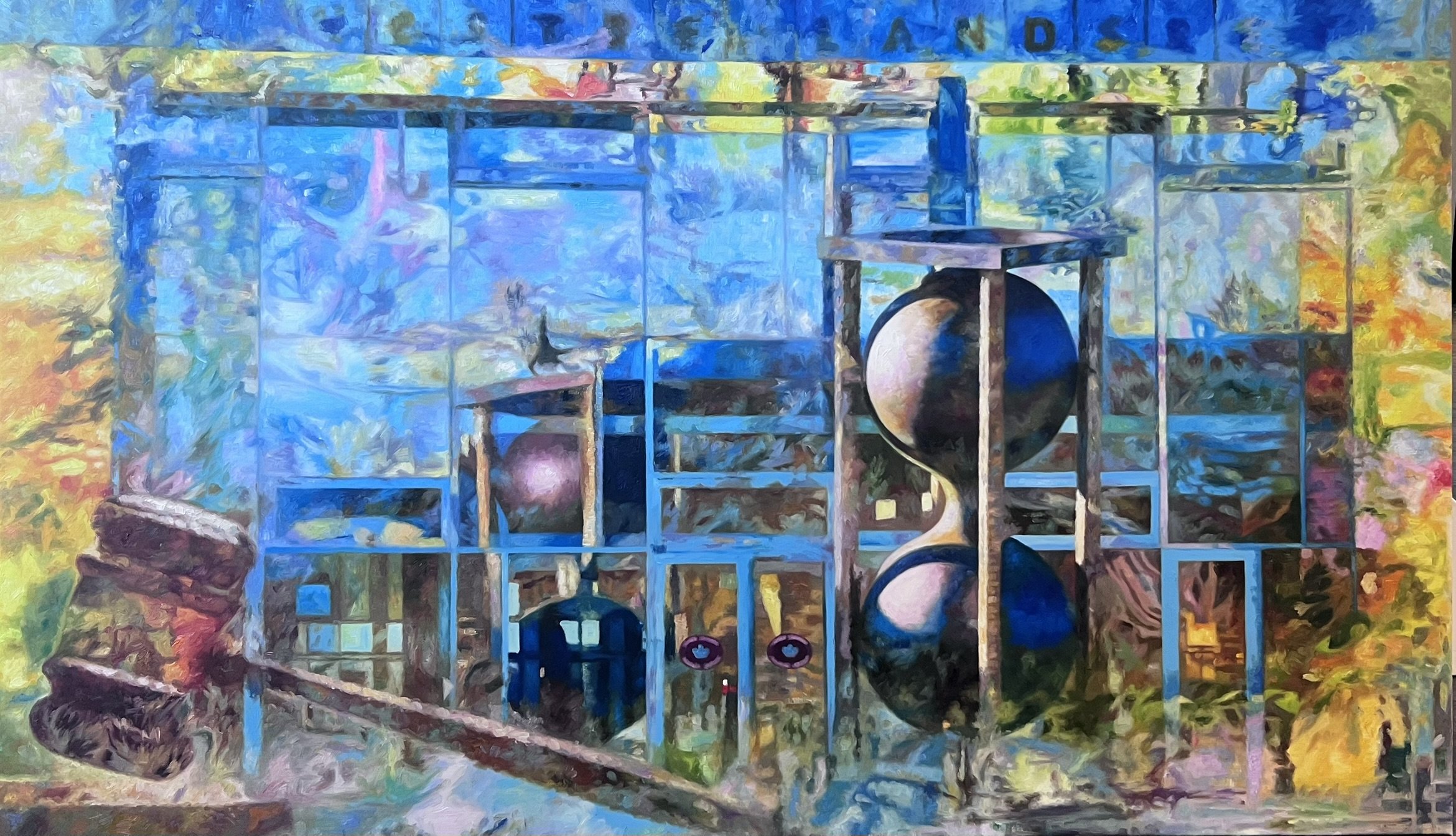 Vestre Landsret, 100x170cm oliemaleri af Sarah H�i