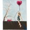 K�rlighedsbarn 1 50x60cm maleri af Birketr� af Anne Mette Harkes