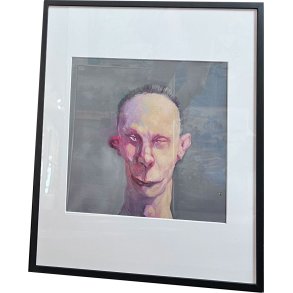 Fools - indrammet plakat af Michael Kvium 40x50cm