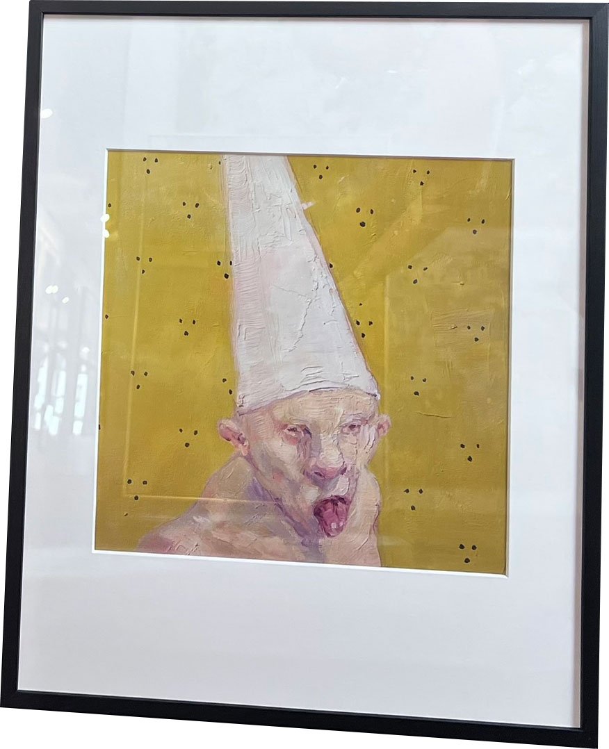 Fools - indrammet plakat af Michael Kvium 40x50cm