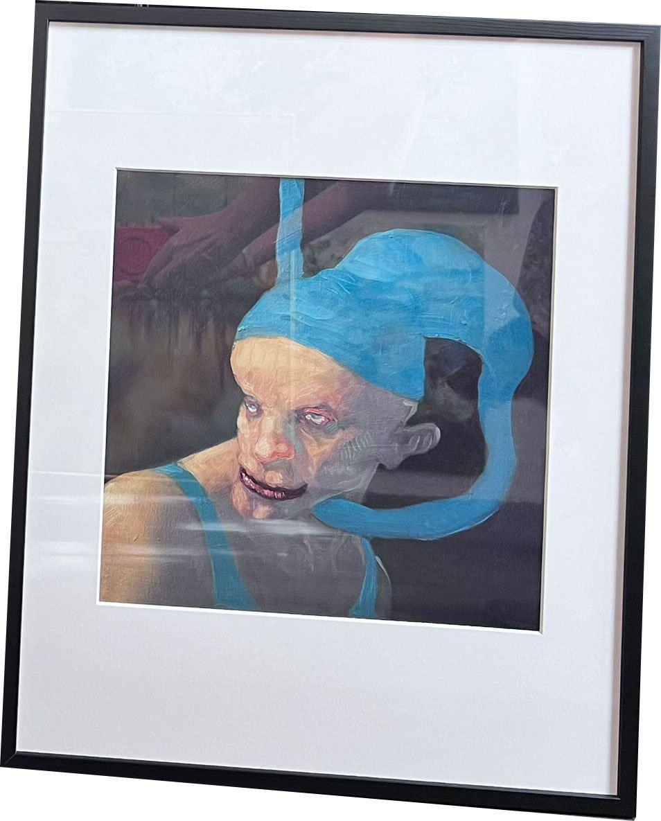 Fools - indrammet plakat af Michael Kvium 40x50cm