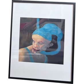 Fools - indrammet plakat af Michael Kvium 40x50cm