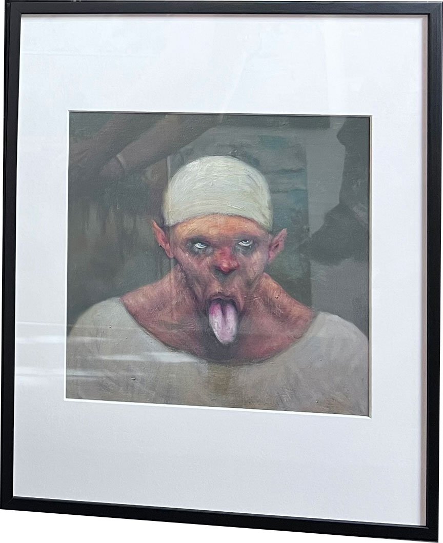 Fools - indrammet plakat af Michael Kvium 40x50cm