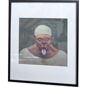 Fools - indrammet plakat af Michael Kvium 40x50cm