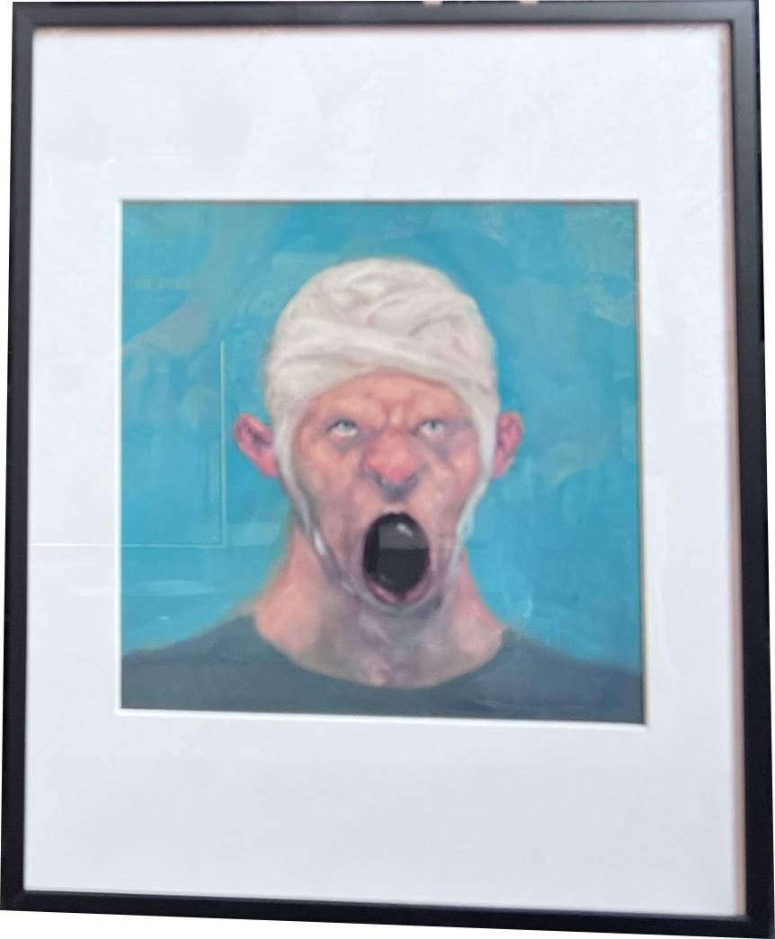 Fools - indrammet plakat af Michael Kvium 40x50cm