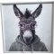 �sel, L�rredsprint med maling og h�r 60x60cm