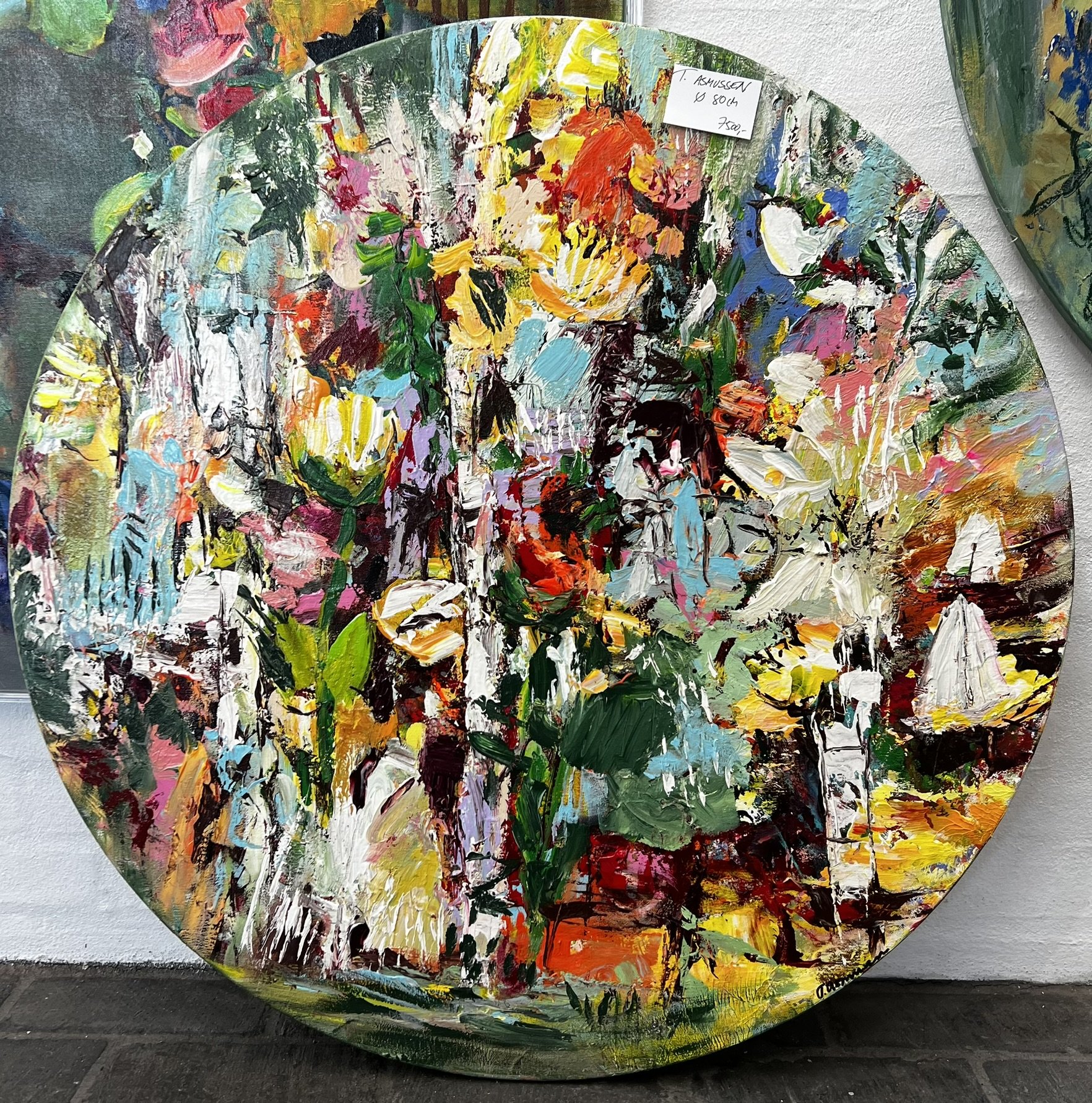 Tina Asmussen, abstrakt maleri rundt �80