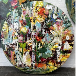 Tina Asmussen, abstrakt maleri rundt �80
