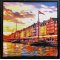Oliemaleri af Sarah H�i 60x60cm
