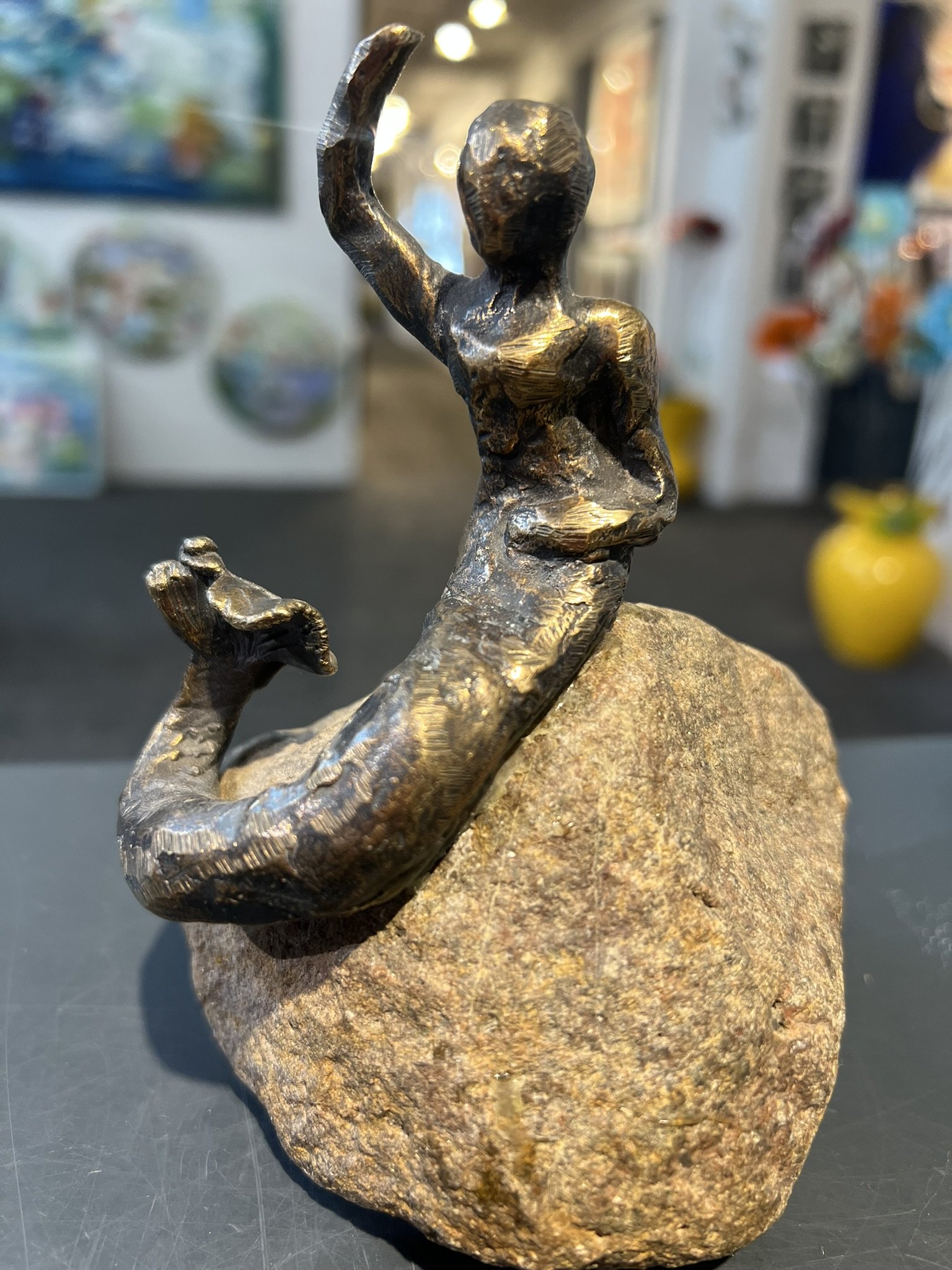 Den lille havfrue, Bronceskulptur af Lisbeth Gundersen