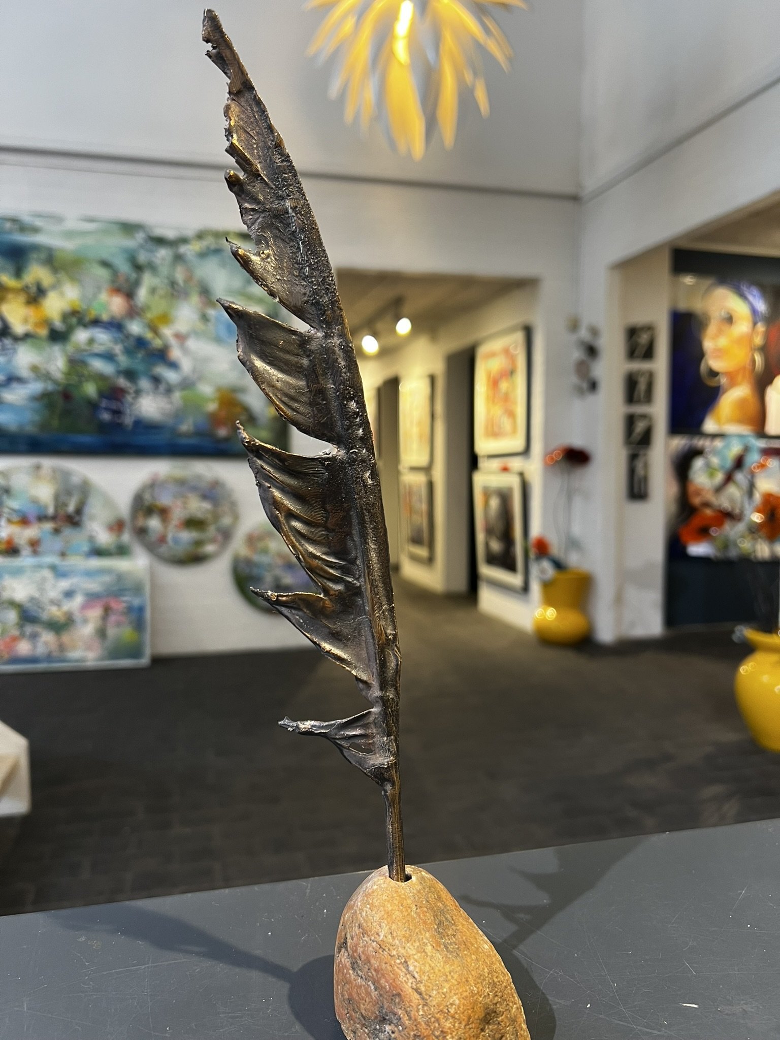 aftalen, Bronceskulptur af Lisbeth Gundersen