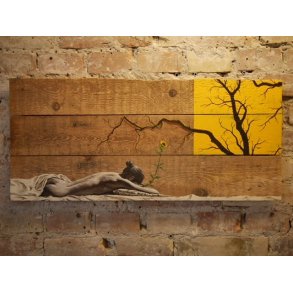 Ravival, 67x30cm, maleri/skulptur af David Ju�rez