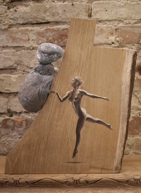 Equilibirum, 40x30cm, maleri/skulptur af David Ju�rez