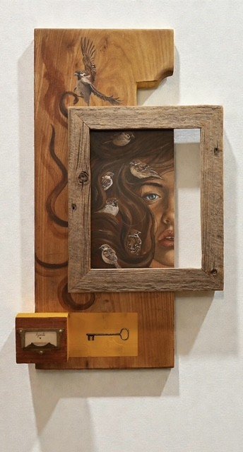 Nesting Moments in life, 60x35cm, maleri/skulptur af David Ju�rez