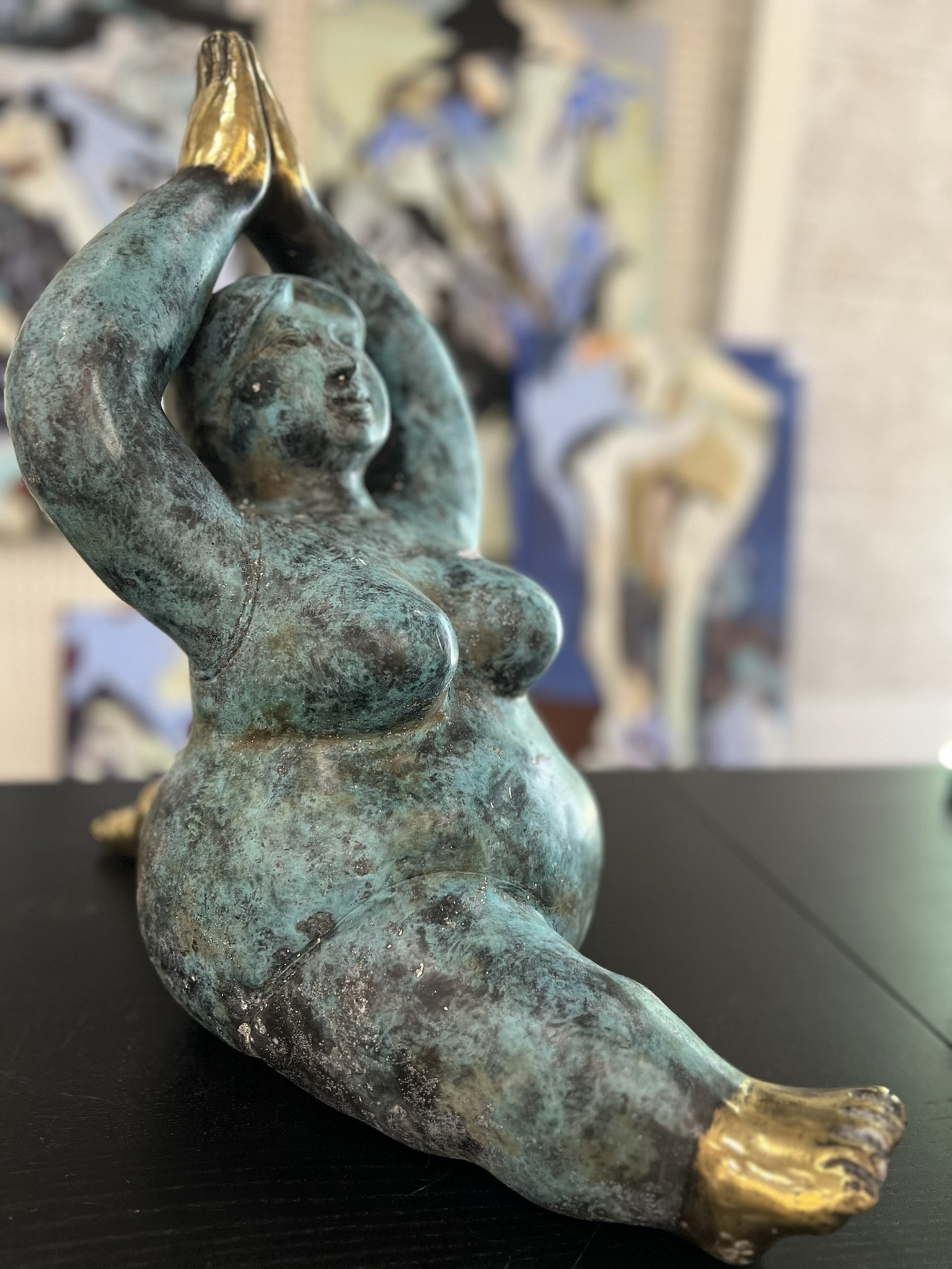 Bronzeskulptur af kvinde af Timor Antik