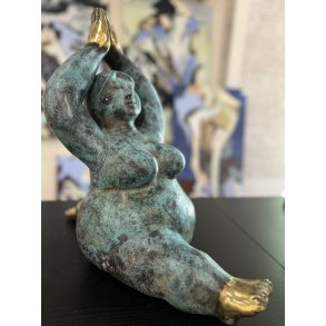 Bronzeskulptur af kvinde af Timor Antik