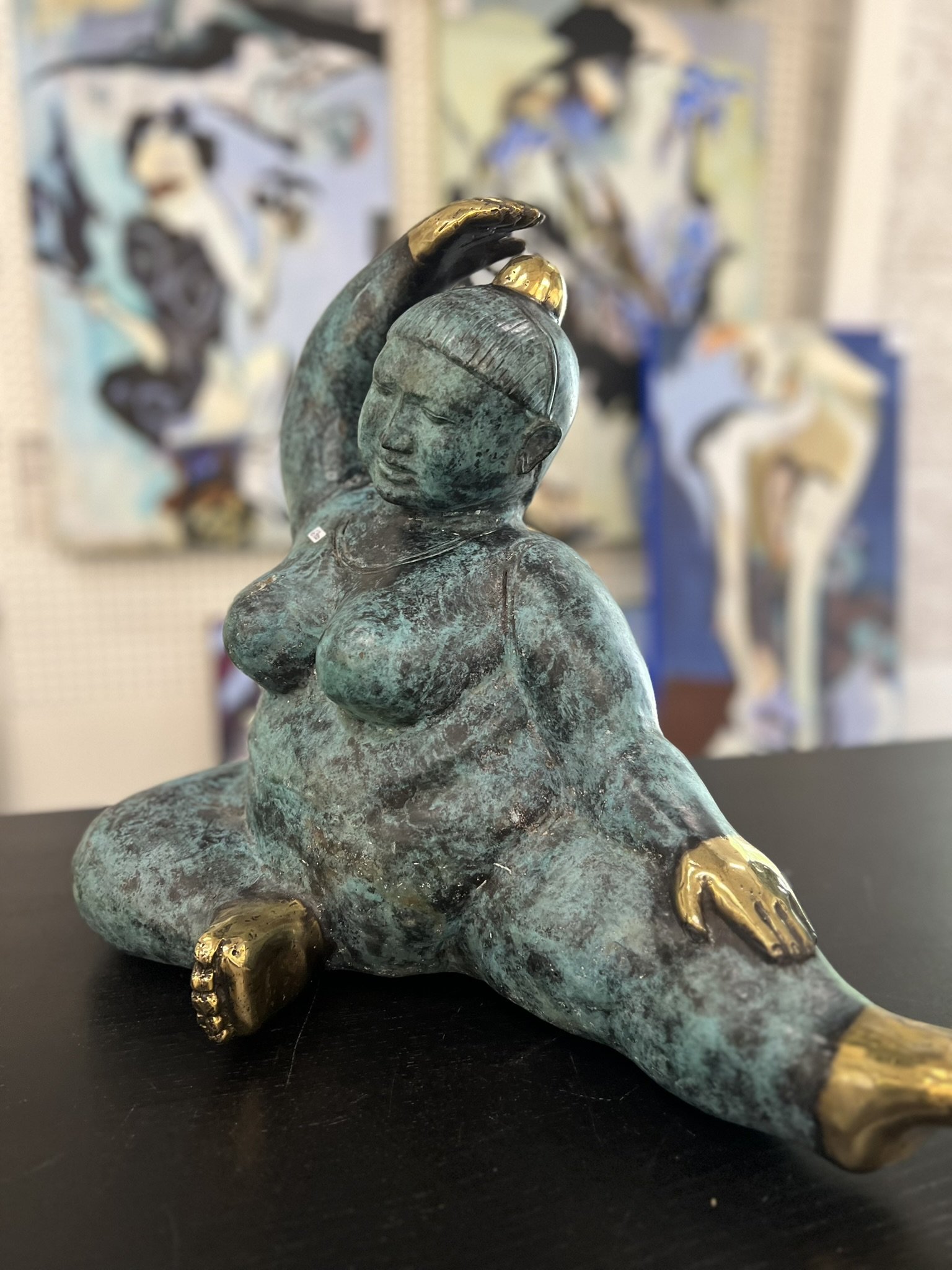 Bronzeskulptur af kvinde af Timor Antik