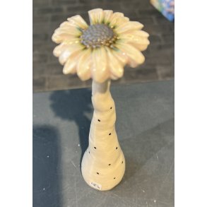 Keramik blomst, Stent�j af Christina Weldingh, h�jde 17cm