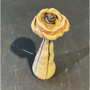 Keramik blomst, Stent�j af Christina Weldingh, h�jde 15cm