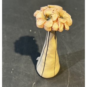 Keramik blomst, Stent�j af Christina Weldingh, h�jde 15cm