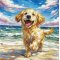 Oliemaleri af Sarah H�i 30x30cm