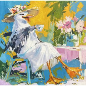 Oliemaleri af Sarah H�i 30x30cm