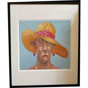 Fools - indrammet plakat af Michael Kvium 40x50cm