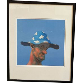 Fools - indrammet plakat af Michael Kvium 40x50cm