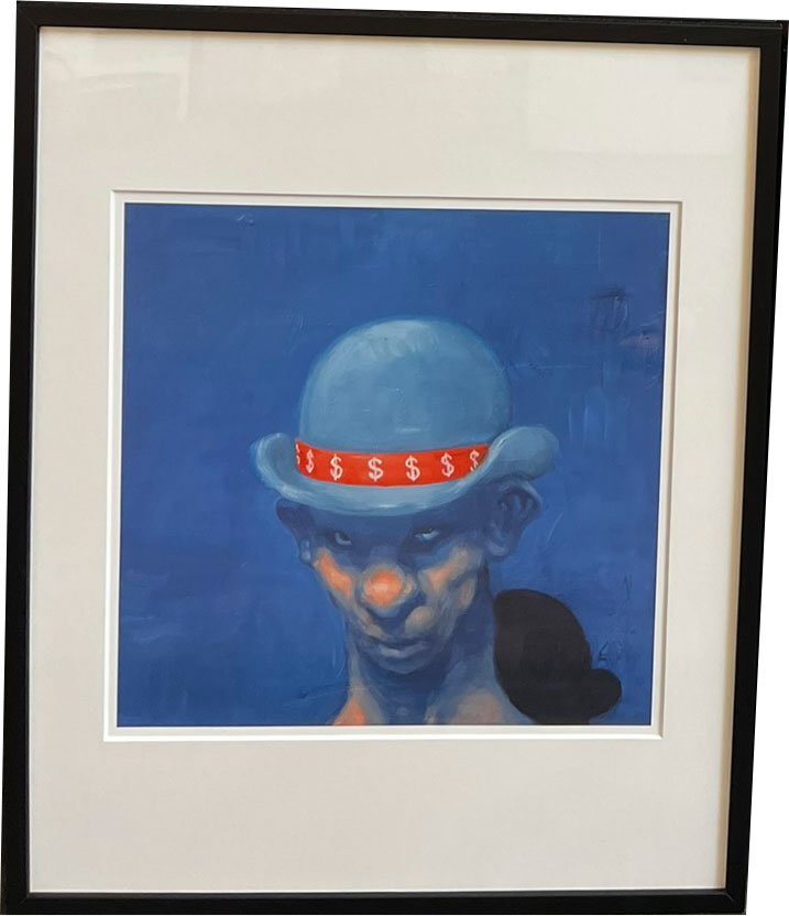 Fools - indrammet plakat af Michael Kvium 40x50cm