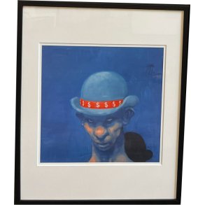 Fools - indrammet plakat af Michael Kvium 40x50cm