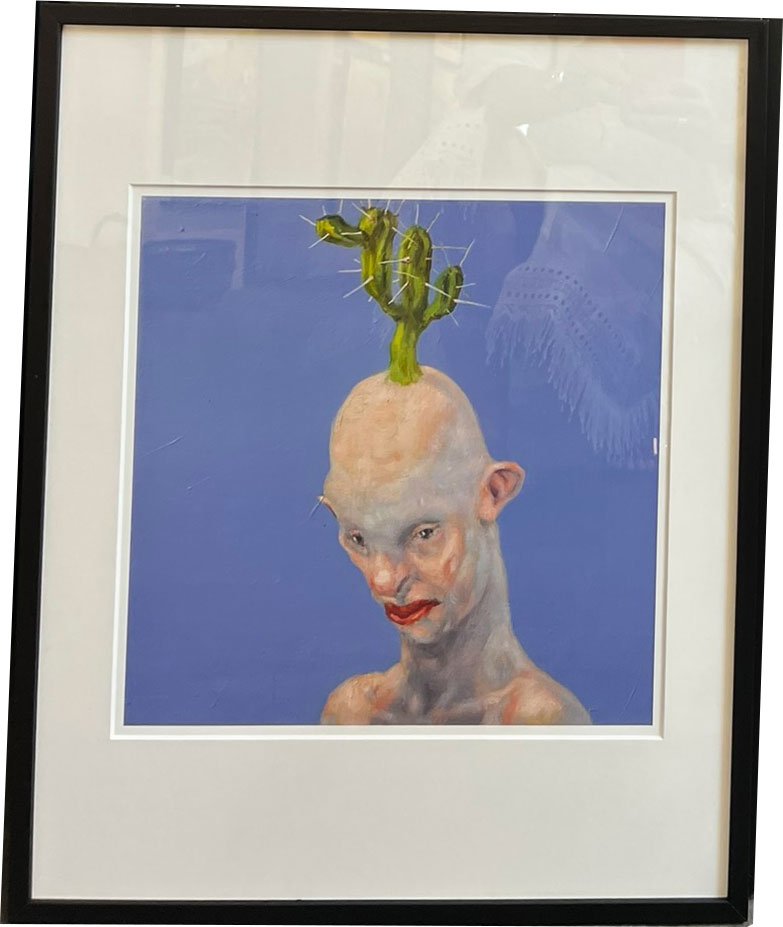 Fools - indrammet plakat af Michael Kvium 40x50cm