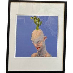 Fools - indrammet plakat af Michael Kvium 40x50cm