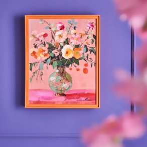 blomster, L�rredsprint med maling