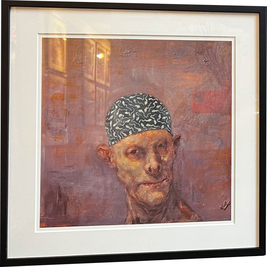 Fools - indrammet plakat af Michael Kvium 40x40cm