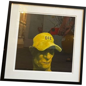 Fools - indrammet plakat af Michael Kvium 40x40cm