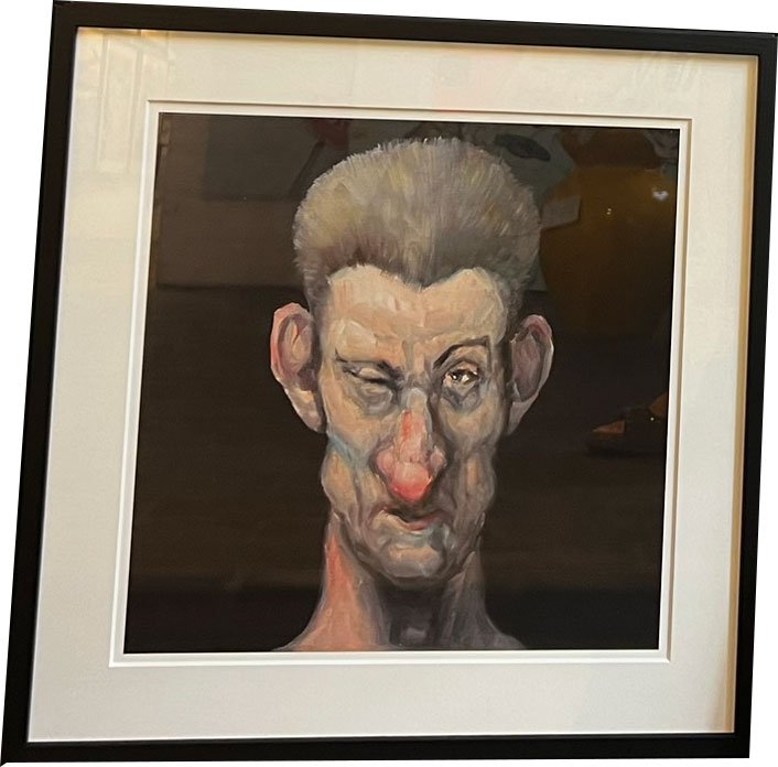 Fools - indrammet plakat af Michael Kvium 40x40cm
