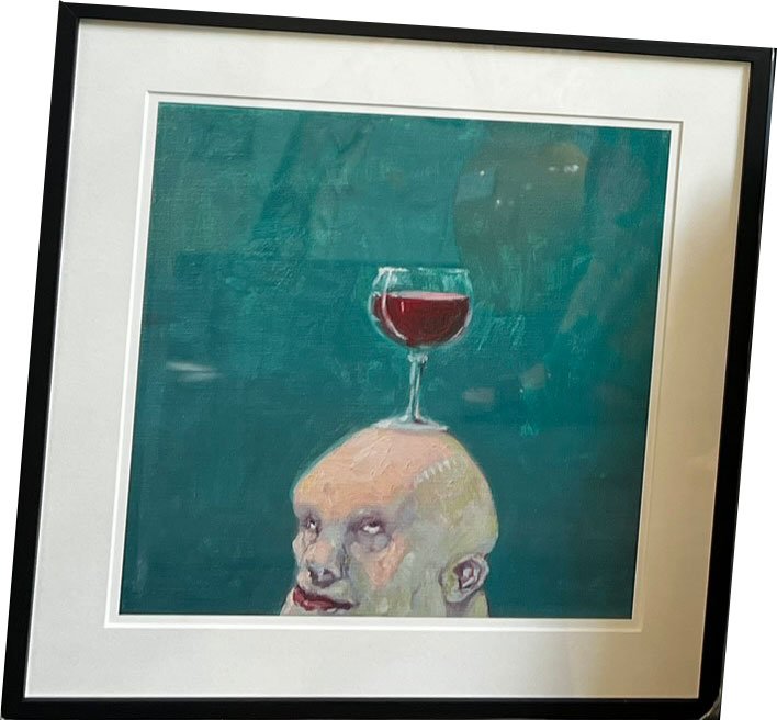 Fools - indrammet plakat af Michael Kvium 40x40cm