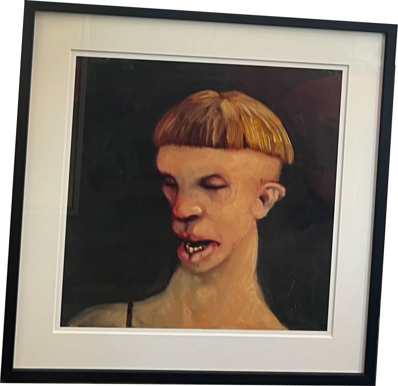 Fools - indrammet plakat af Michael Kvium 40x40cm
