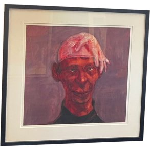 Fools - indrammet plakat af Michael Kvium 40x40cm