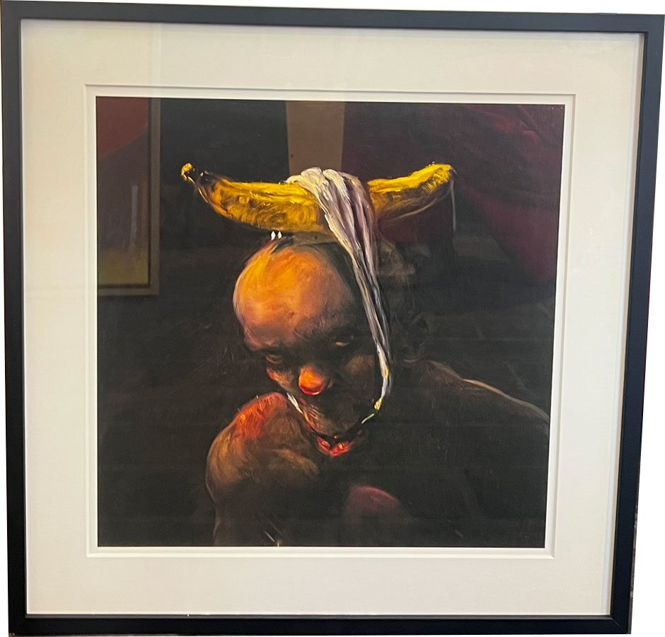 Fools - indrammet plakat af Michael Kvium 40x40cm