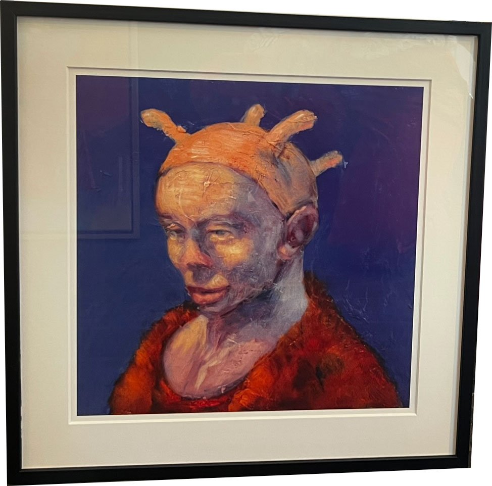 Fools - indrammet plakat af Michael Kvium 40x40cm
