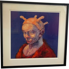 Fools - indrammet plakat af Michael Kvium 40x40cm