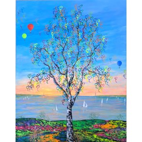 En dr�m om frihed, 80x80cm af Jannie Kloster
