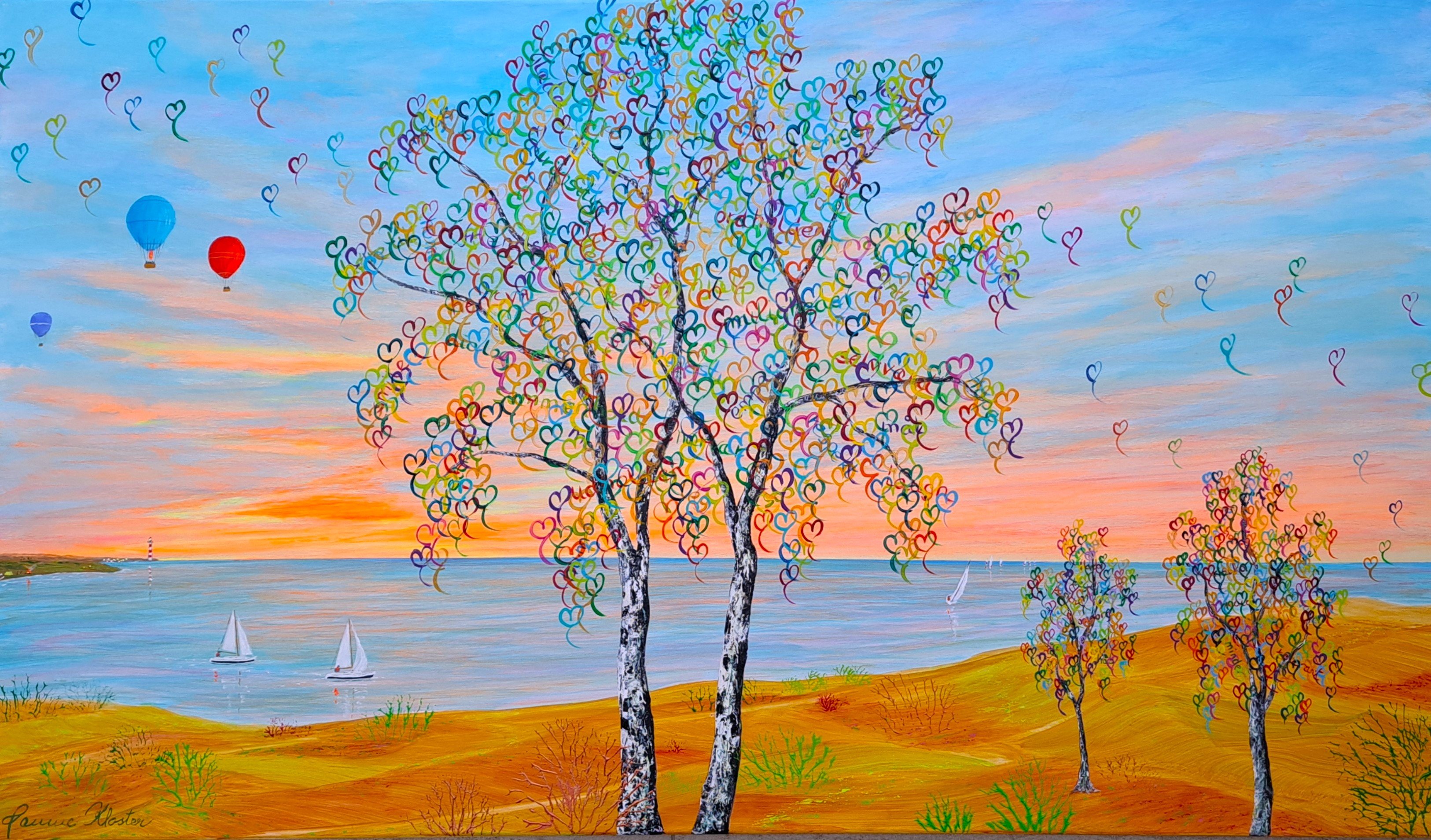 Dreams never die, 120x70cm af Jannie Kloster