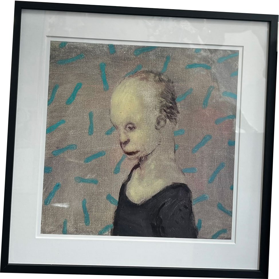 Fools - indrammet plakat af Michael Kvium 40x40cm