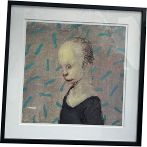Fools - indrammet plakat af Michael Kvium 40x40cm