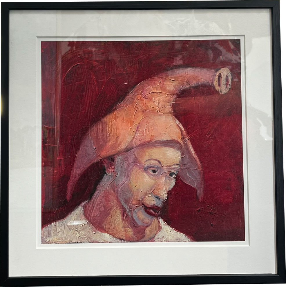 Fools - indrammet plakat af Michael Kvium 40x40cm