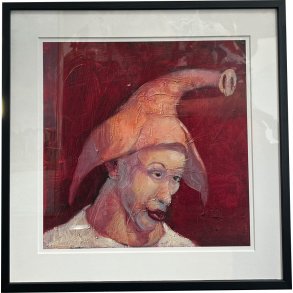 Fools - indrammet plakat af Michael Kvium 40x40cm