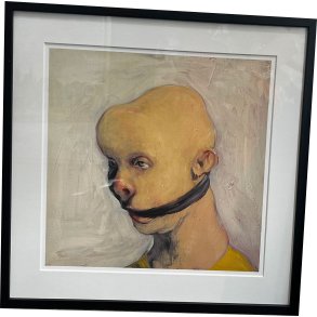 Fools - indrammet plakat af Michael Kvium 40x40cm